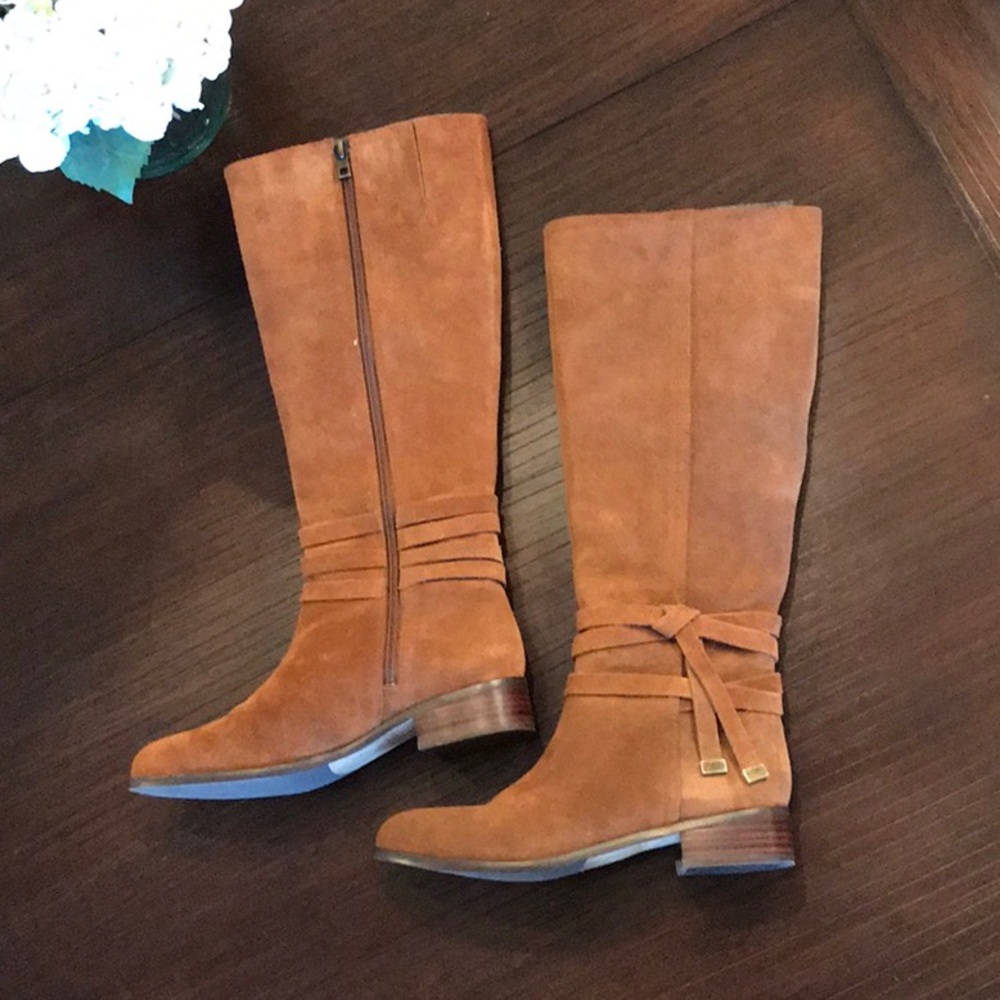 Ann Taylor Lois Suede Tie Boots